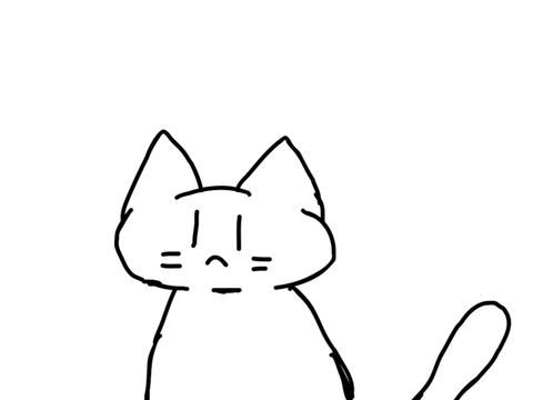 動く猫