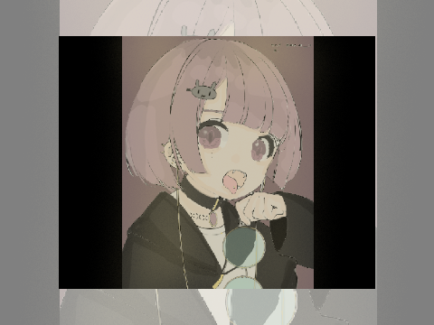 適当にフリー線画塗らせて頂いたのです。