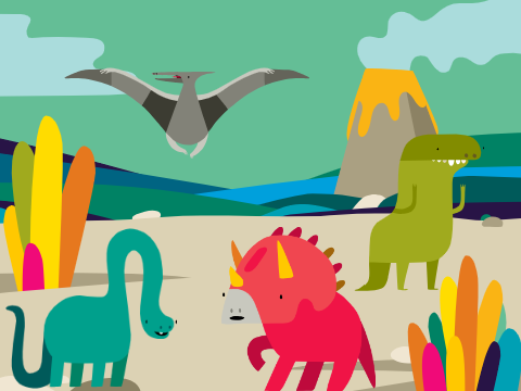 The dinosaurs travel
