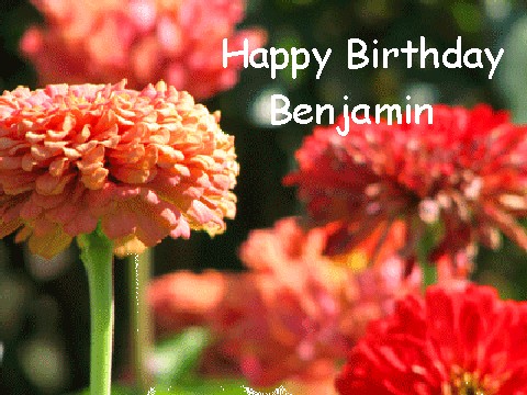 Happy Birthday Benjamin