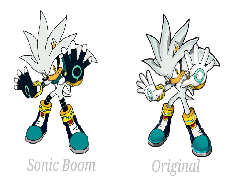 If Silver was in Sonic Boom (Comparison)