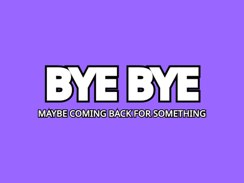 I'm leaving