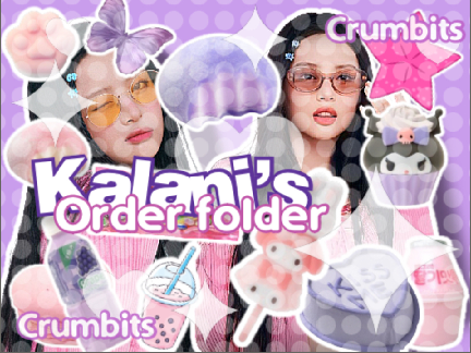 Kalani’s order folder
