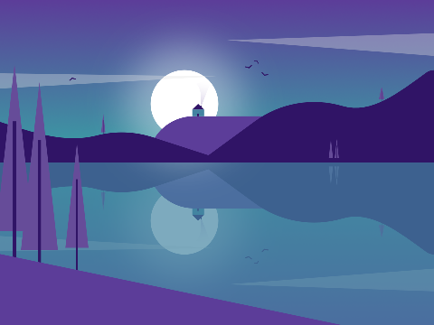 Midnight Out On The Lake