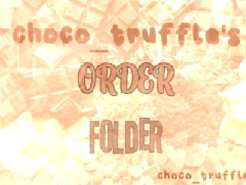 ◦ order folder