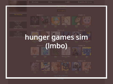 Hunger Games Sim !!