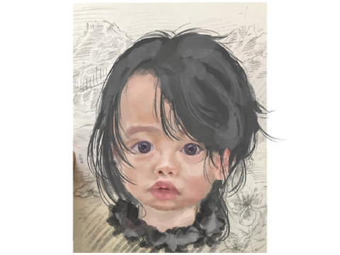portrait study (colored) :D