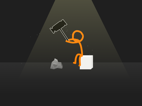 STICK MAN vs Rock
