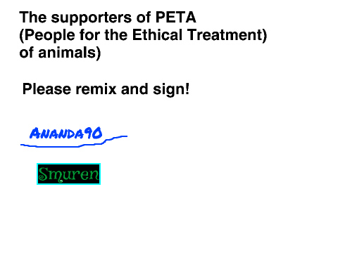 Petition: Stand with PETA! remix
