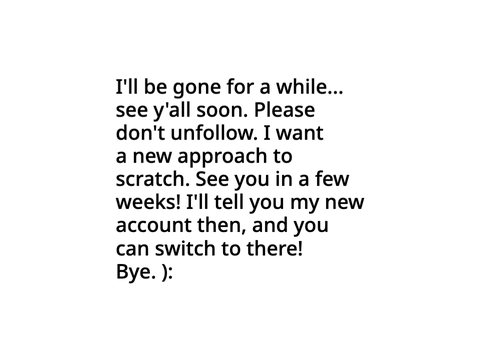 ill be back soon
