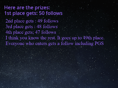 Contest to Earn 50 Follows! Art and Animation and Games Contest