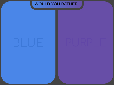 ?WOULD YOU RATHER? -=SCRATCH COLORS=- #All