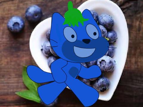 unfinished blueberry man