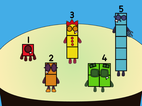 Numberblocks Band 1-5 (For @JakeAnimation_2763) (my version)