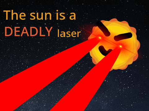 the sun is a deadly laser! #animation #all #trending
