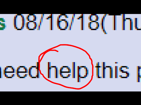 Strange post found