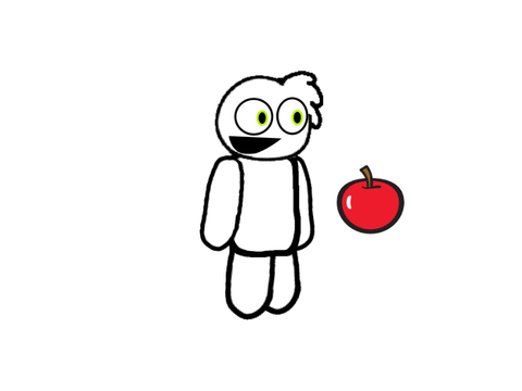 Phoney eats an Apple (test animation)