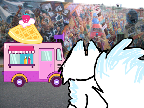 Mini ice cream truck