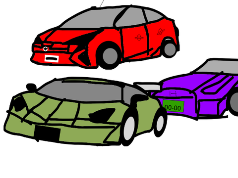 車　素材3種類
