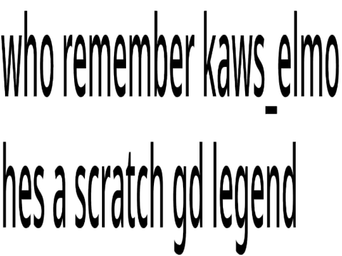 who remember kaws_elmo