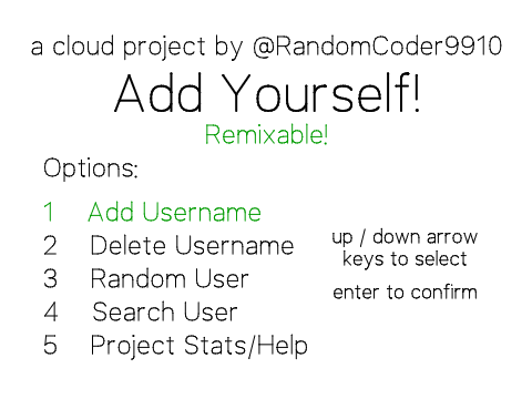 (SERVER OFFLINE) Add Yourself! (Remixable!)