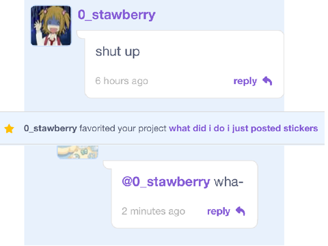 what did i do i just posted stickers