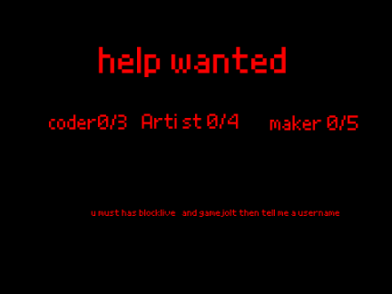 help wanted (five night at PRETTY BLOOD  2020 )