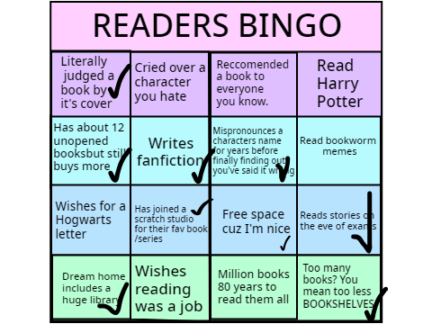 READERS BINGO remix