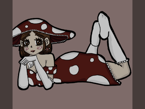 Mushroom Girl again ( ˘ ³˘)♥
