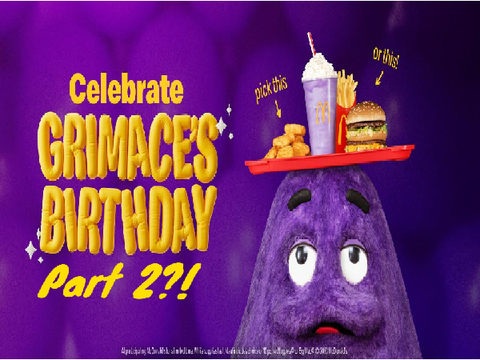 Trying the grimace shake part 2