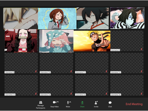 Add yourself to the Zoom Anime ver.  remix remix remix