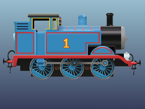 || TTTE || - YET ANOTHER REALISTIC THOMAS VECTOR SNEAK PEAK! (finished side view + rolling wheels!!)