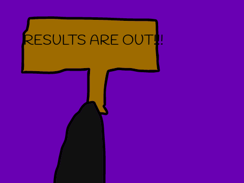 Results for 100 follower contest