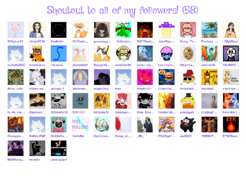 Shoutout to all my followers!