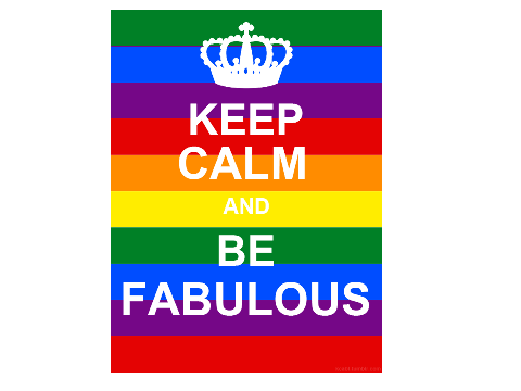 keep calm and be fabulous (GIF)