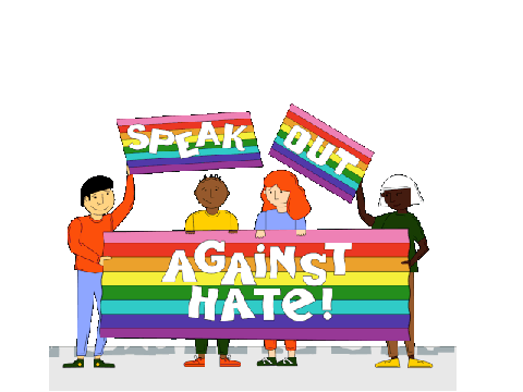 speak out against hate (GIF)
