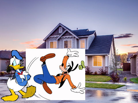 Donald Duck Grounds Goofy and Gets Grounded