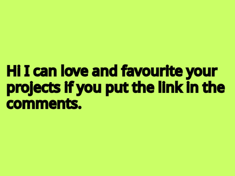 Love and favourite Requests advertisement