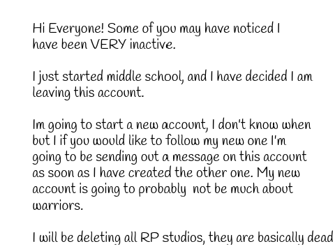 Goodbye! 