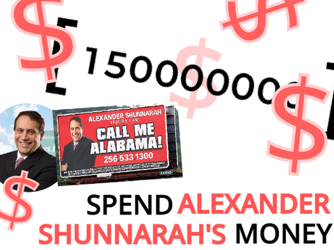 SPEND ALEXANDER SHUNNARAH'S MONEY