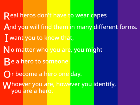 Rainbow - an acrostic poem