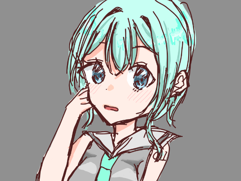 1❤と1★で1㎝髪が伸びる初音ミク