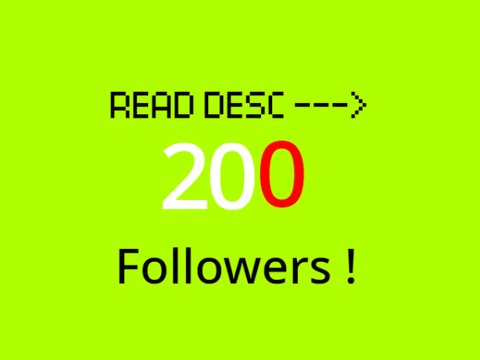 200+ contest followers || Read desc