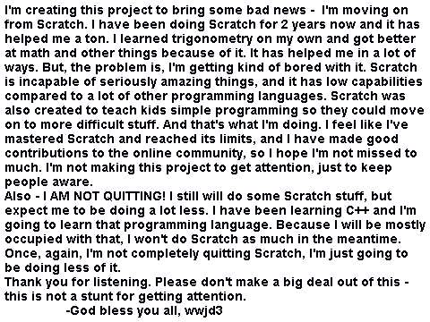 Moving On From Scratch