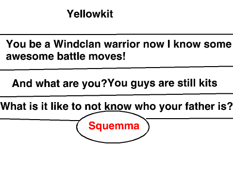 Yellowfang's secret part 2 lines
