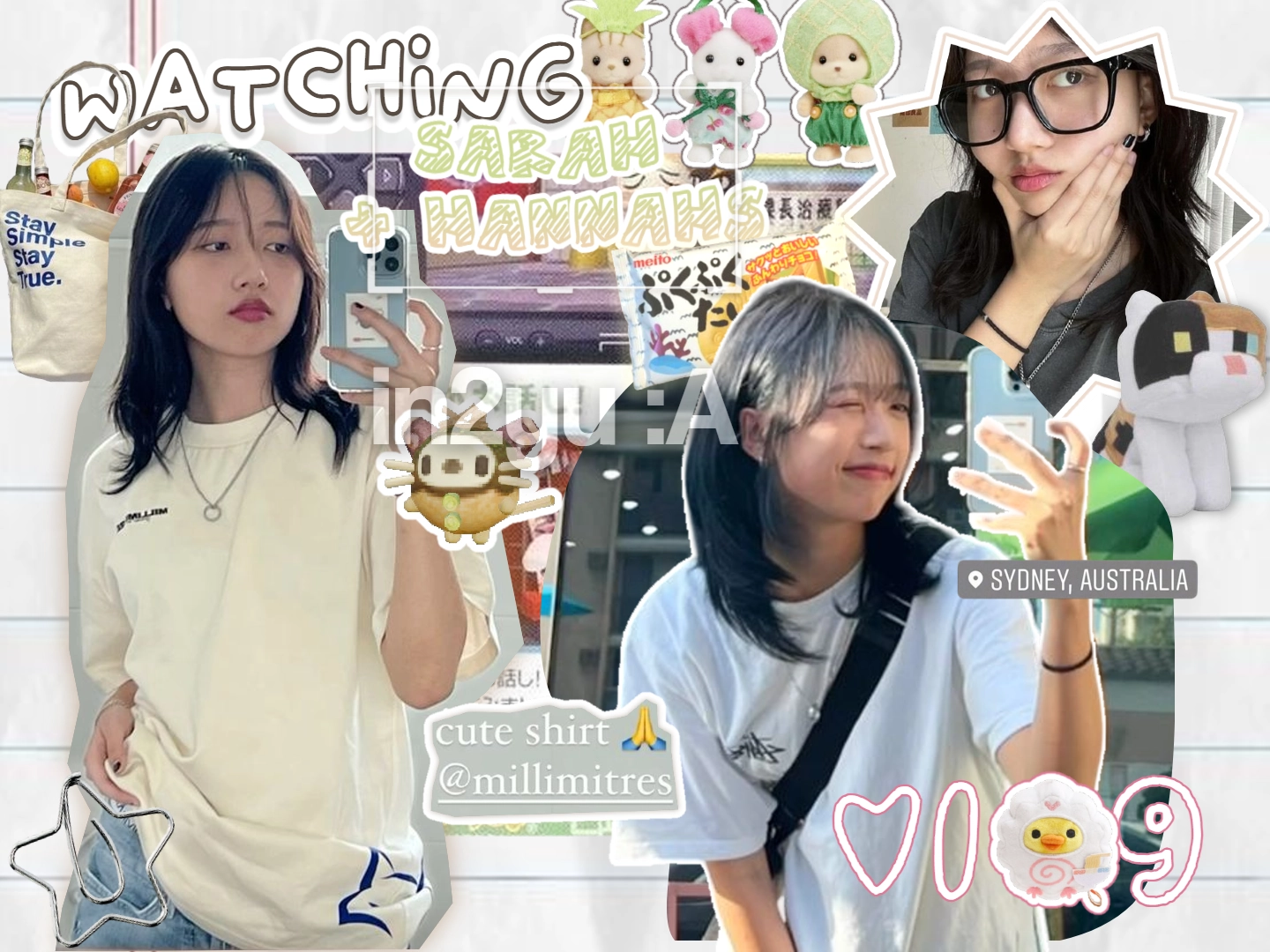 ‹ ✏️ ‹ wAt͟chi̲ng ♡ sarɑh's´ˎ˗ + hɑnn͟ɑh's vl⊹g