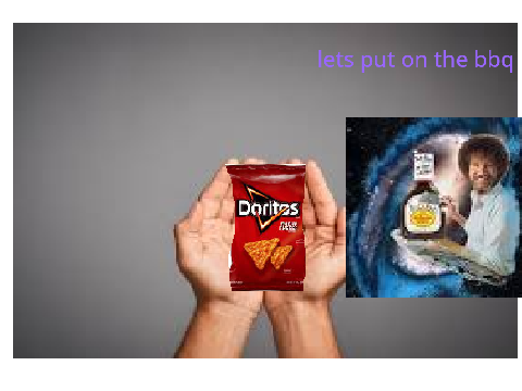 bob ross with the bbq sauce doritos version new meme