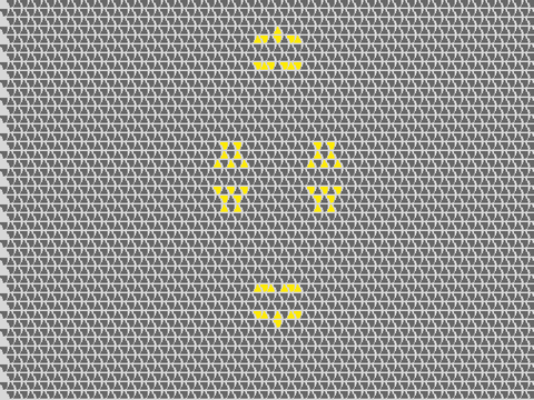the triangle game of life