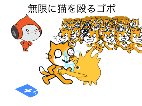 無限に猫を殴るゴボ