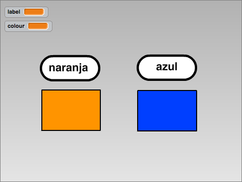 Spanish colour matching game [2 variables]